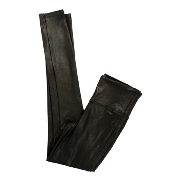 Spanx Faux Leather Leggings Black Small Like New - Picture 5 of 6